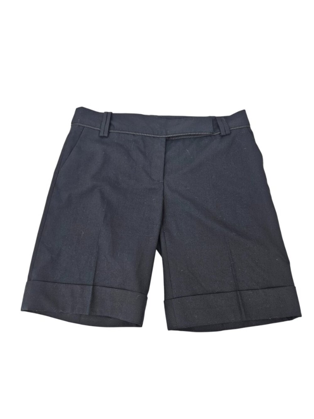 Celine Bermuda Tailored Shorts Black Women's Size 38 U.S. 6 NEW Mid Rise Career